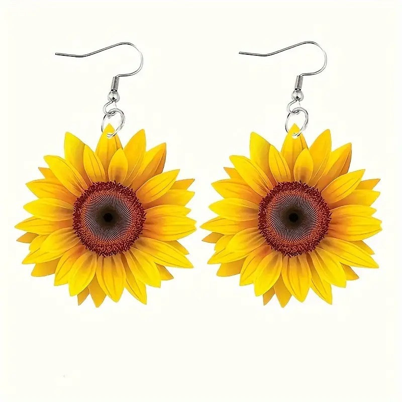 Earrings Sunflower